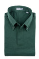 Dark Green Button Down Collar Polo - Short Sleeve Davis Fit (Slim)