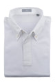 White Button Down Collar Polo - Short Sleeve Davis Fit (Slim)