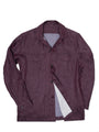 Burgundy Linen Fleming Overshirt