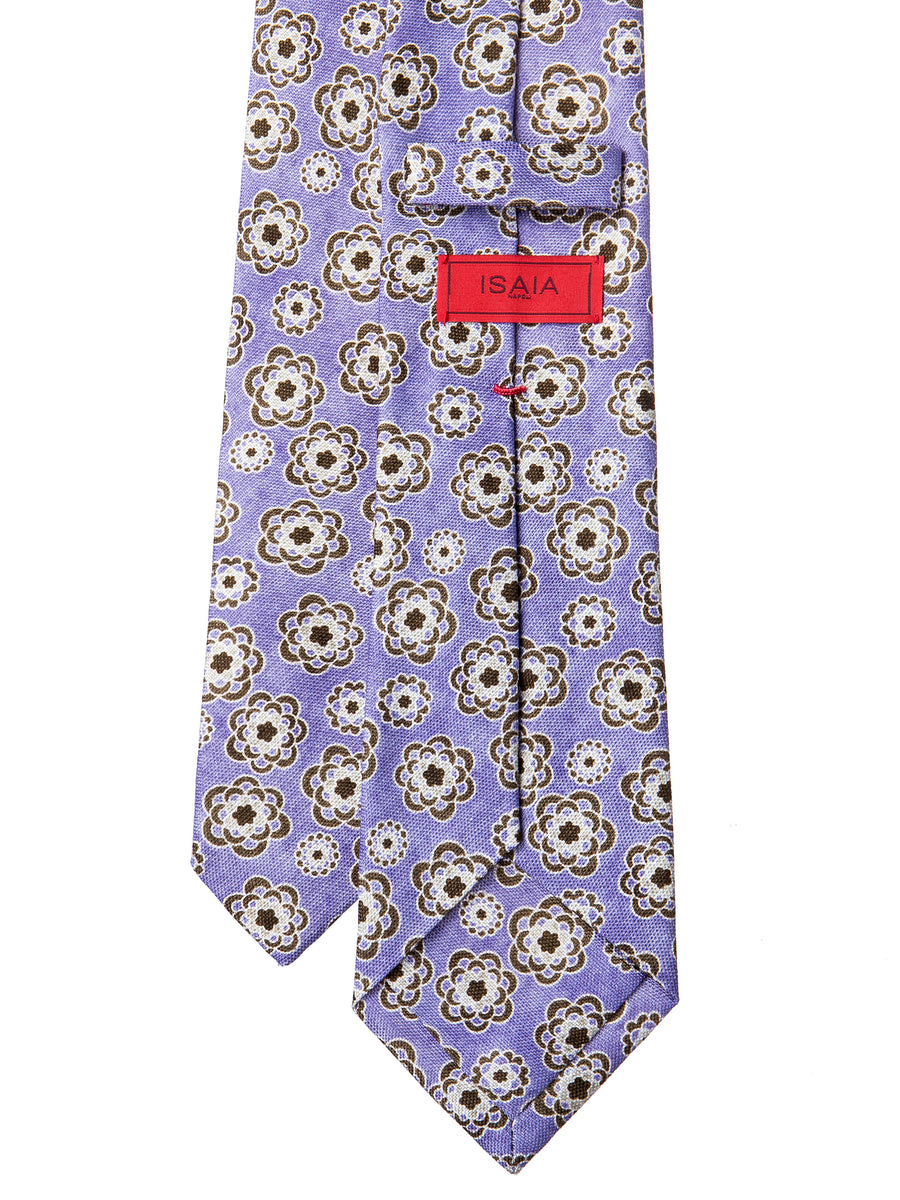 ISAIA Light Purple Floral Tie | Ascot Chang